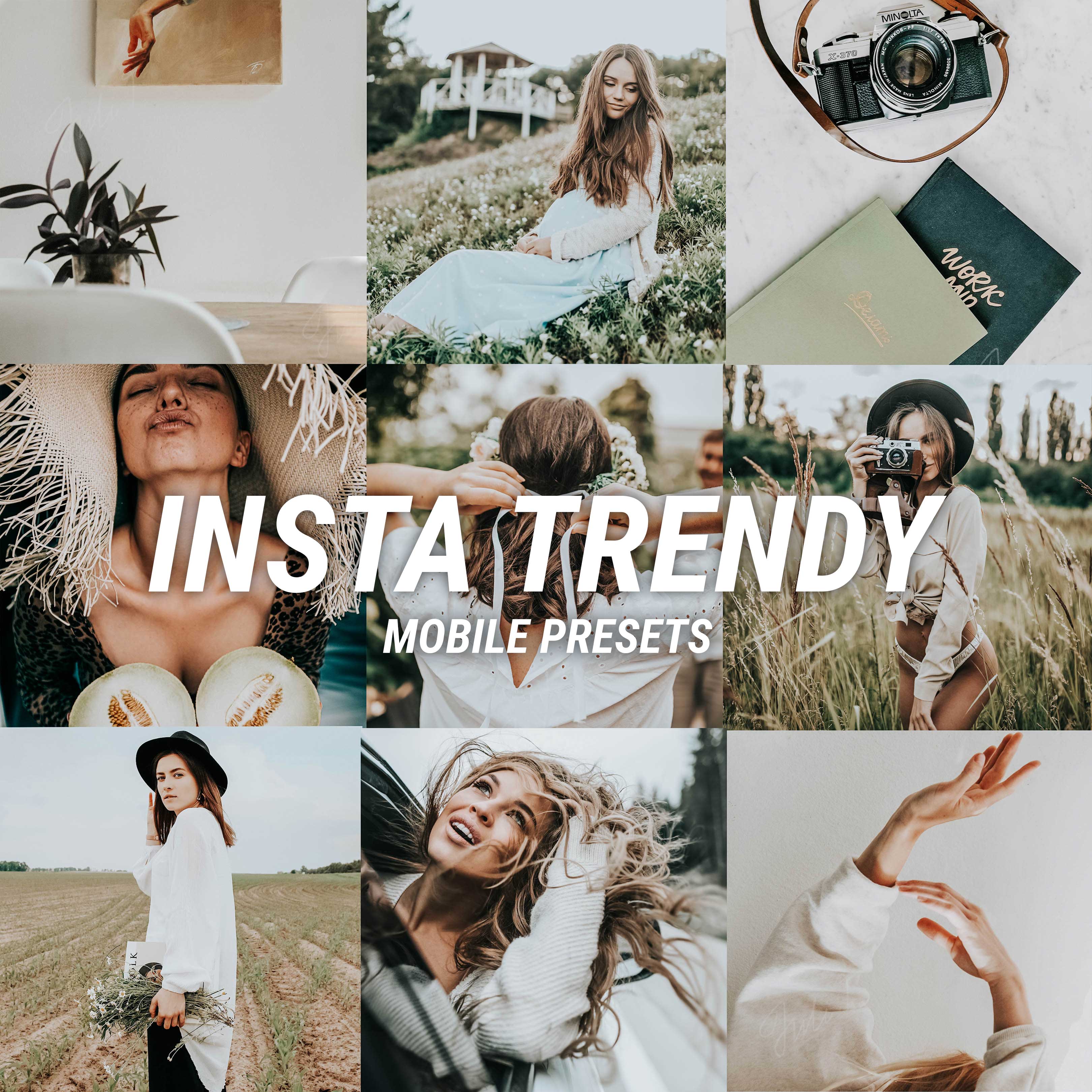 Пресеты на телефон Instagram trendy lightroom