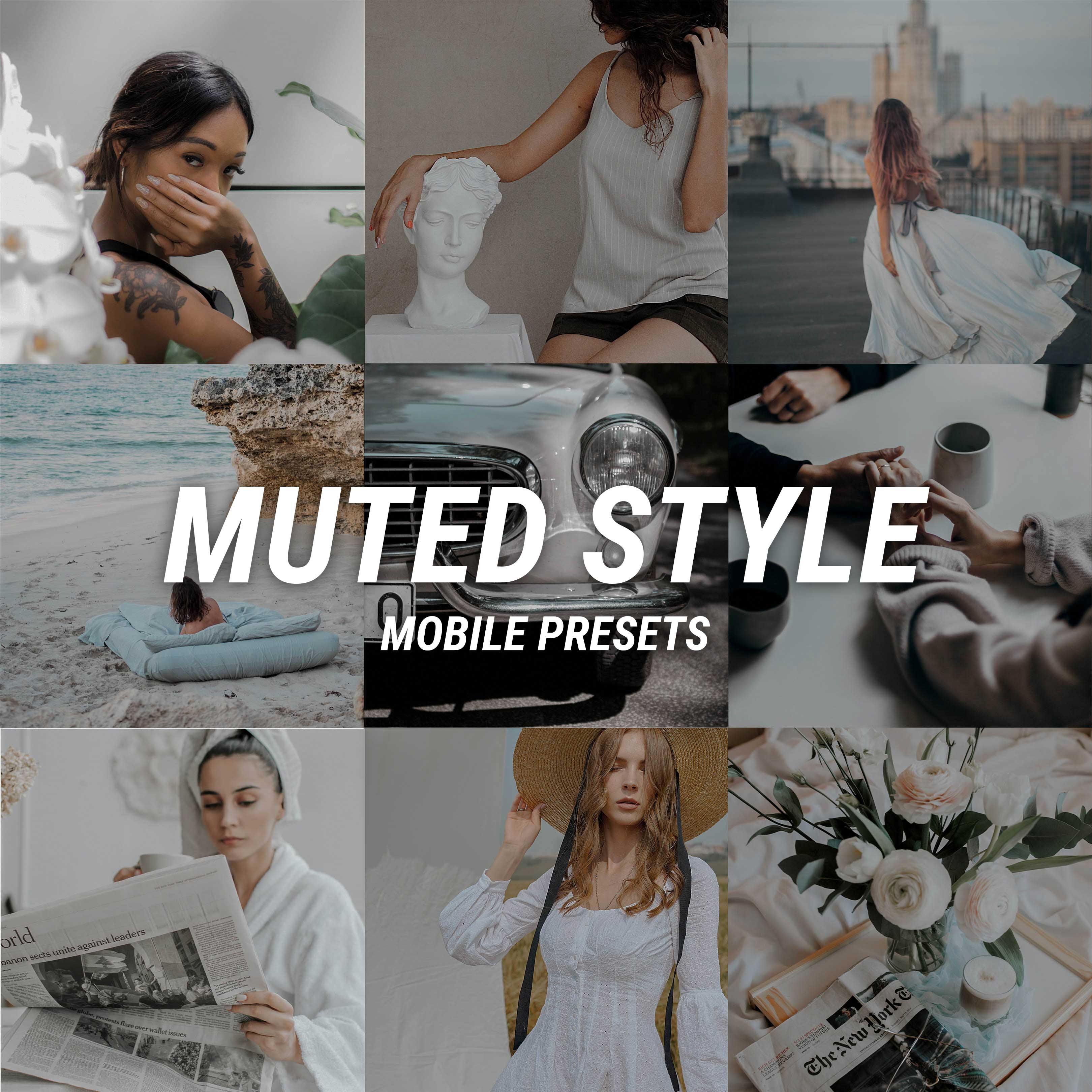 Пресеты на телефон Muted style lightroom